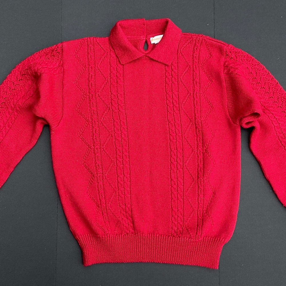 Brooks Brothers Red 100% Wool Sweater , Large